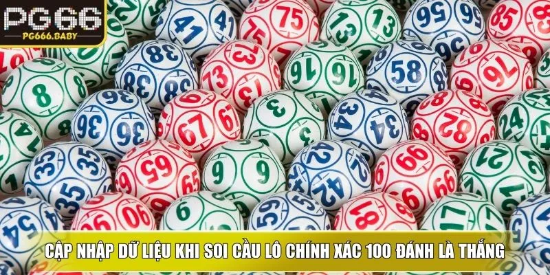 Cập nhập dữ liệu khi soi cầu lô chính xác 100 đánh là thắng